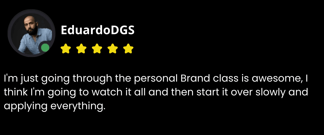 Testimonial from EduardoDGS
