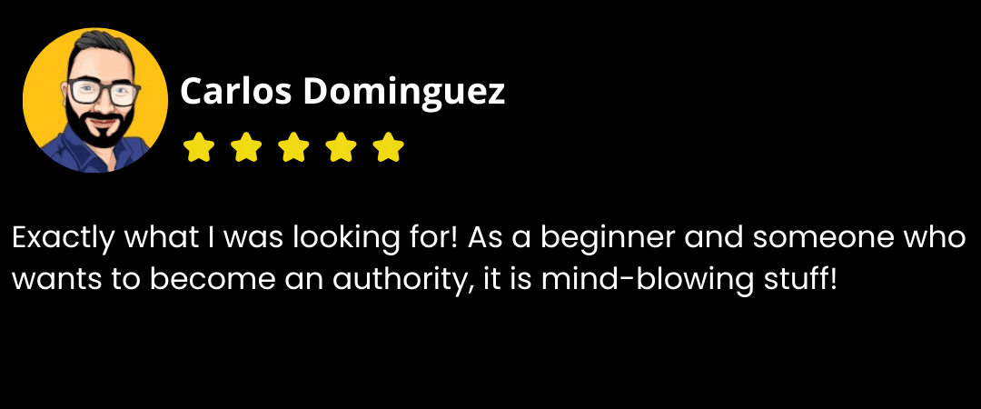 Testimonial from Carlos Dominguez